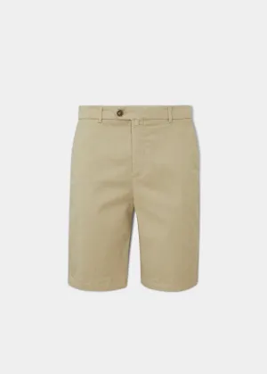 Wanswell Men's Cotton Shorts In Beige