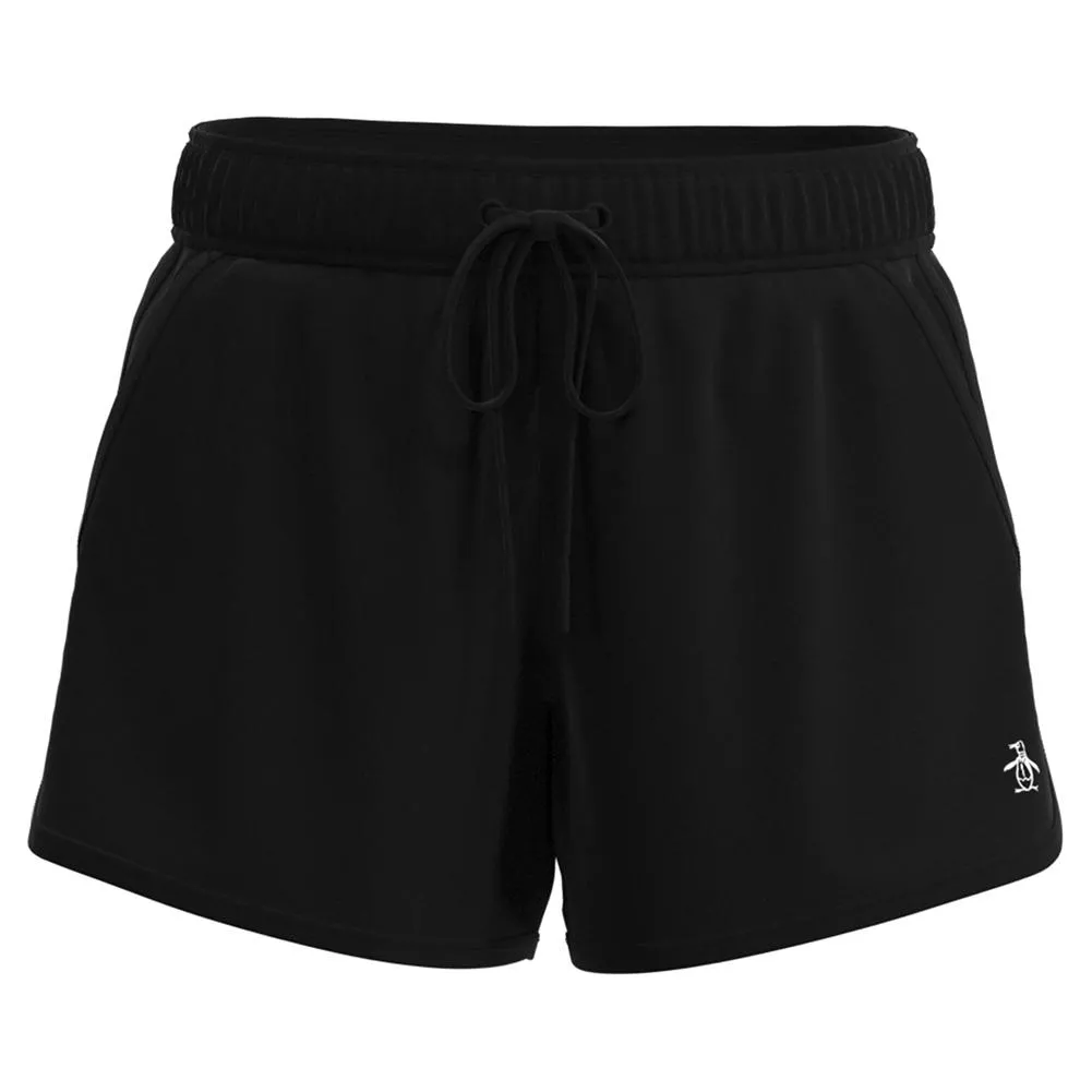 Women's Drawstring 4 Inch Tennis Short Caviar