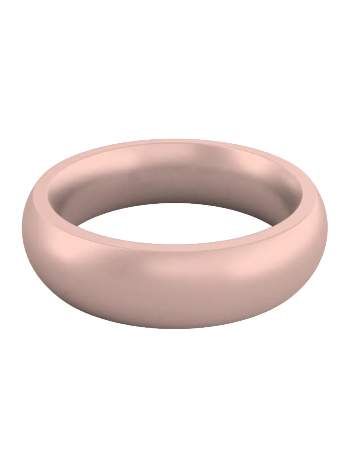 Women's Metallic Classic Silicone Ring