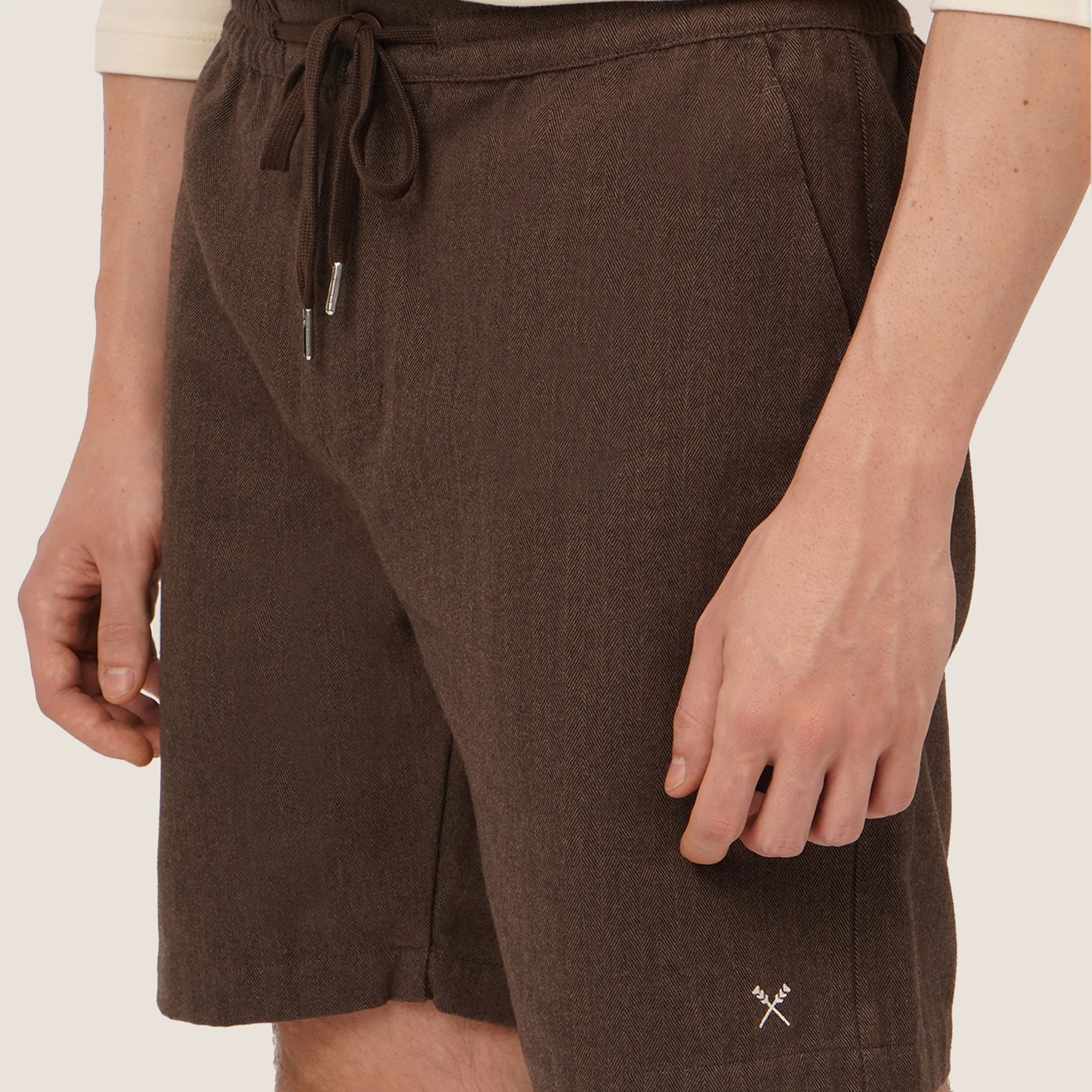 Woven Walkshorts With Button Closure