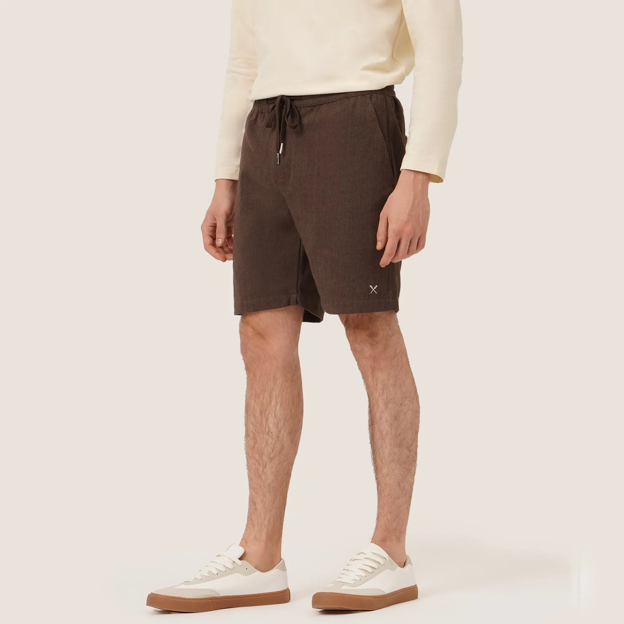 Woven Walkshorts With Button Closure